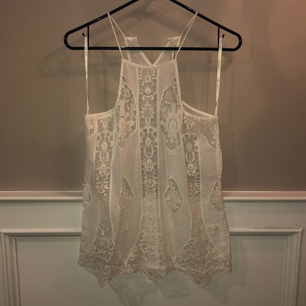Blu Pepper Lace Tanktop